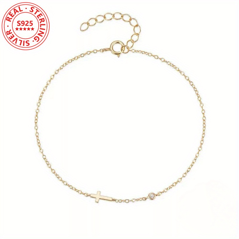 Women's Sterling Silver Cross Pendant Necklace